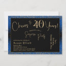 Search for cheers to 40 years invitations Party