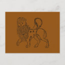 Search for lion illustration postcards Leo