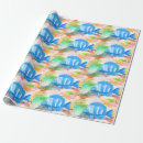 Search for tropical fish wrapping paper Under the sea