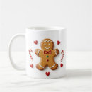 Search for cute gingerbread man mugs Candy cane