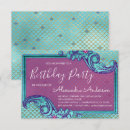 Search for mermaid scales birthday invitations Pool party