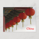 Search for paper lanterns postcards Red
