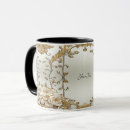 Search for golden wedding mugs White