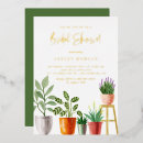 Search for plant bridal shower invitations Greenery