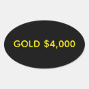 Search for oval gold stickers Business