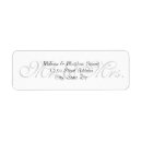 Search for formal wedding return address labels Modern