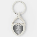 Search for silver key rings Monogrammed