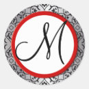 Search for red silver black stickers Damask