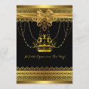 Search for black prince baby shower invitations Crown