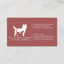 Search for volunteer business cards Pet sitter
