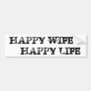 Search for happy life bumper stickers Marriage