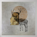 Search for modern deer art Gold