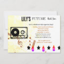 Search for rock and roll baby shower invitations Guitar