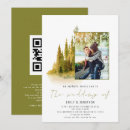 Search for olive green wedding invitations Qr code