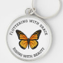 Search for butterfly quote round key rings Wings