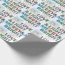 Search for holiday love wrapping paper Merry and bright