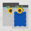 Search for rustic country teal wedding invitations Sunflower