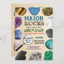 Search for geology birthday invitations Rock