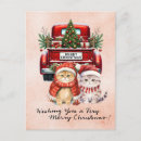 Search for cat tree postcards Santa