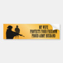 Search for husband wife bumper stickers Army