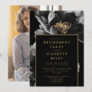 Search for black farewell party invitations Modern