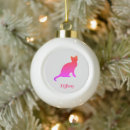 Search for cat silhouette christmas tree decorations Pet