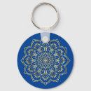 Search for blue floral pattern key rings Boho