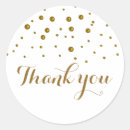 Search for gold confetti thank you stickers Chic