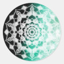Search for round mandala stickers White