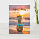 Search for pineapple birthday cards Tropical