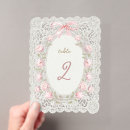 Search for girl table cards Pink bow