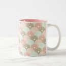 Search for japanese patterns mugs Blue