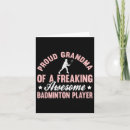 Search for badminton player cards Sport