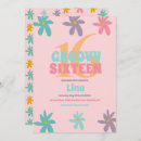 Search for daisy sweet 16 invitations Retro