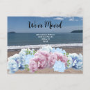 Search for beach moving announcement cards Ocean waves
