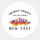 Search for not crazy stickers New york