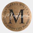 Search for bronze monogram stickers Gold