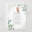 Search for woodland bear invitations Greenery