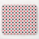 Search for red and black mousepads Polka dots