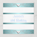 Search for blue 18th birthday invitations Silver