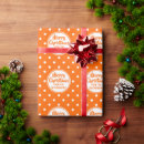 Search for orange christmas wrapping paper Circles