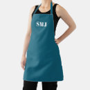 Search for white and blue aprons Monogrammed