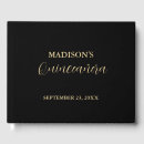 Search for black guest books Typography