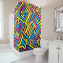 Search for graffiti shower curtains Neon