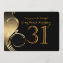Search for 31st birthday invitations Black