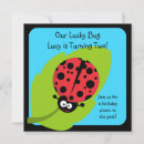 Search for bug birthday invitations Fun