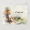 Search for miss you postcards Watercolor
