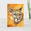 Search for cougar cards Watercolor