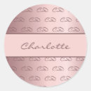 Search for dusty rose stickers Monogram initials