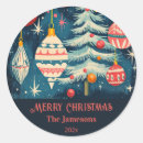 Search for tree ornament stickers Retro